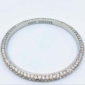 Juicy Couture Pave Bangle Bracelet - Silver